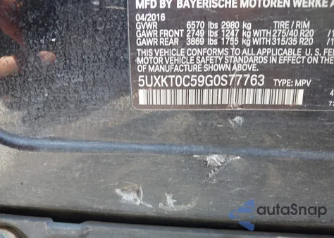 2016 BMW X5 Edrive xDrive40E from USA, damaged, VIN 5UXKT0C59G0S77763